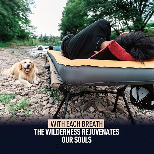 Miniatura 6 de ZOOOBELIVES Airlive2000X - Colchoneta inflable para acampar con bomba incorporada, extra gruesa y ancha, lo último y cómodo tapete de aire compacto