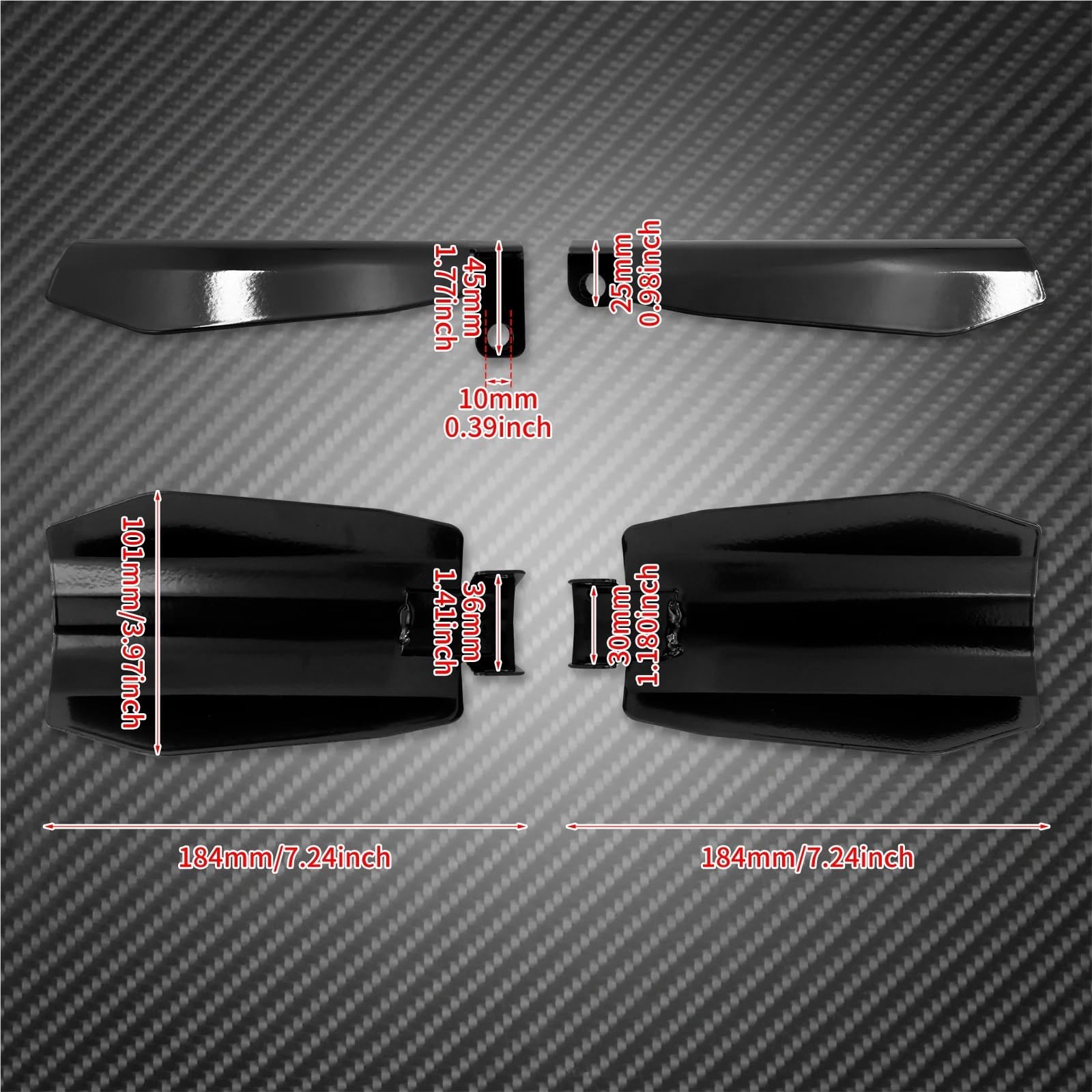 Motocyklowych Osłony Dłoni Pasuje do Harley Sportster XL883 Dyna FXDB Baggers osłona motocykla dłoni jelca obudowa ochronna(Large Size HandGuard)