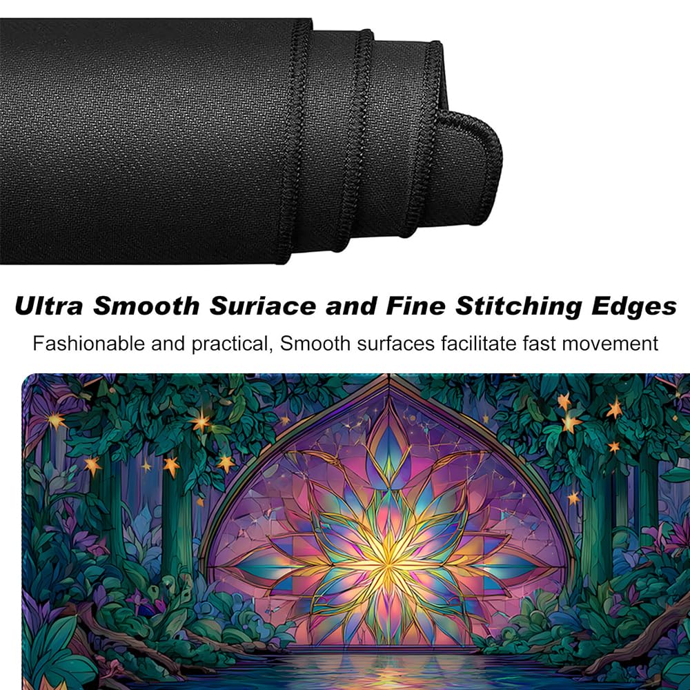 Board Game MTG Playmat + Black Waterproof Bag, Stitched Edges, Smooth Rubber Surface - Image 4