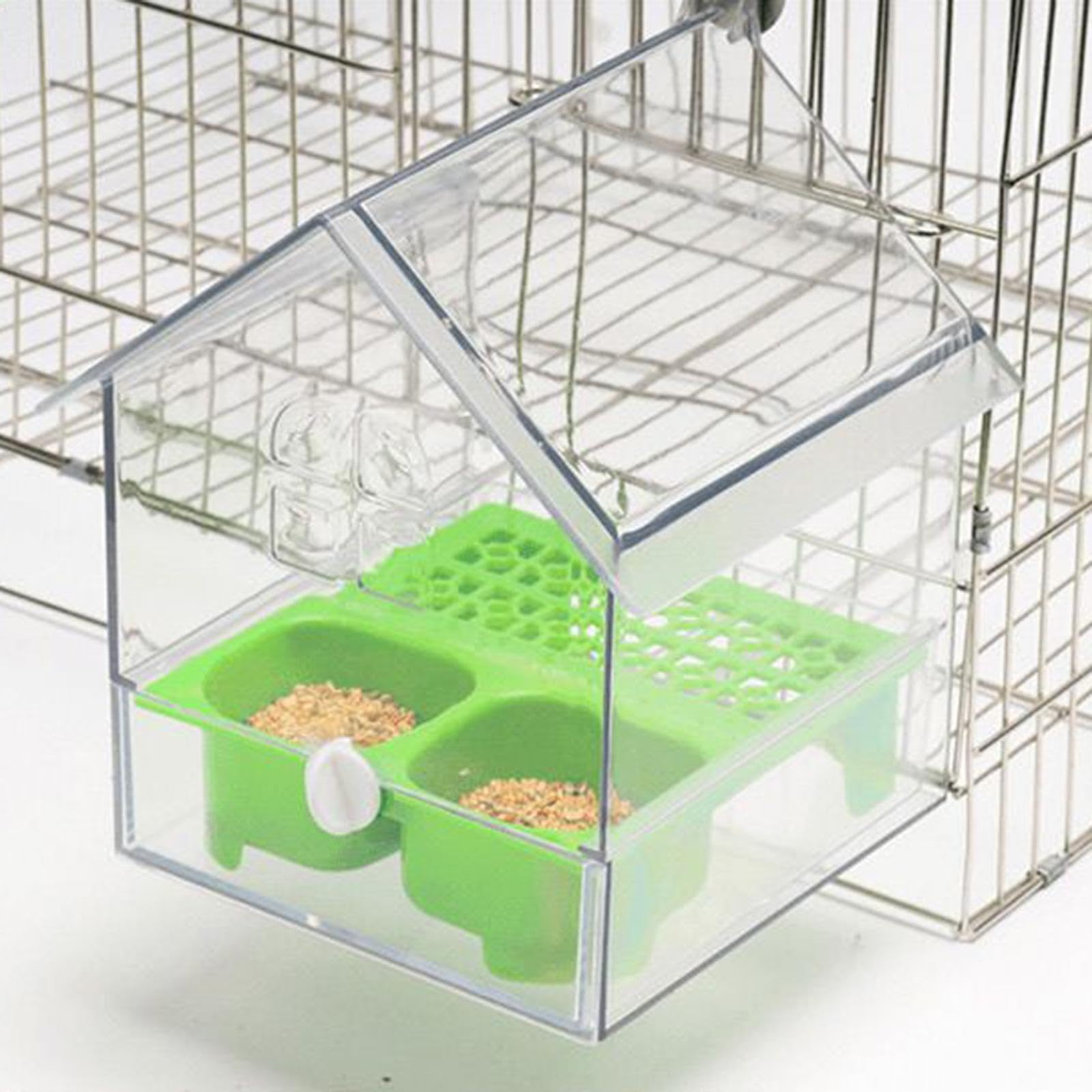 Qianly Baño Colgante para Pájaros, Comedero Portátil para Periquitos, Pájaros Pequeños Y Loros.