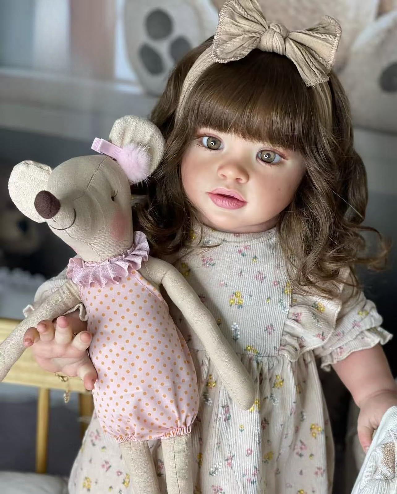 RXDOLL Duże lalki Reborn maluch Pippa 66 cali 66 cm Reborn Baby Dolls Open Eyes Realistyczne Reborn Baby Girl miękka tkanina winylowa ciało noworodka lalka lalka zabawka zestaw prezent dla dzieci w