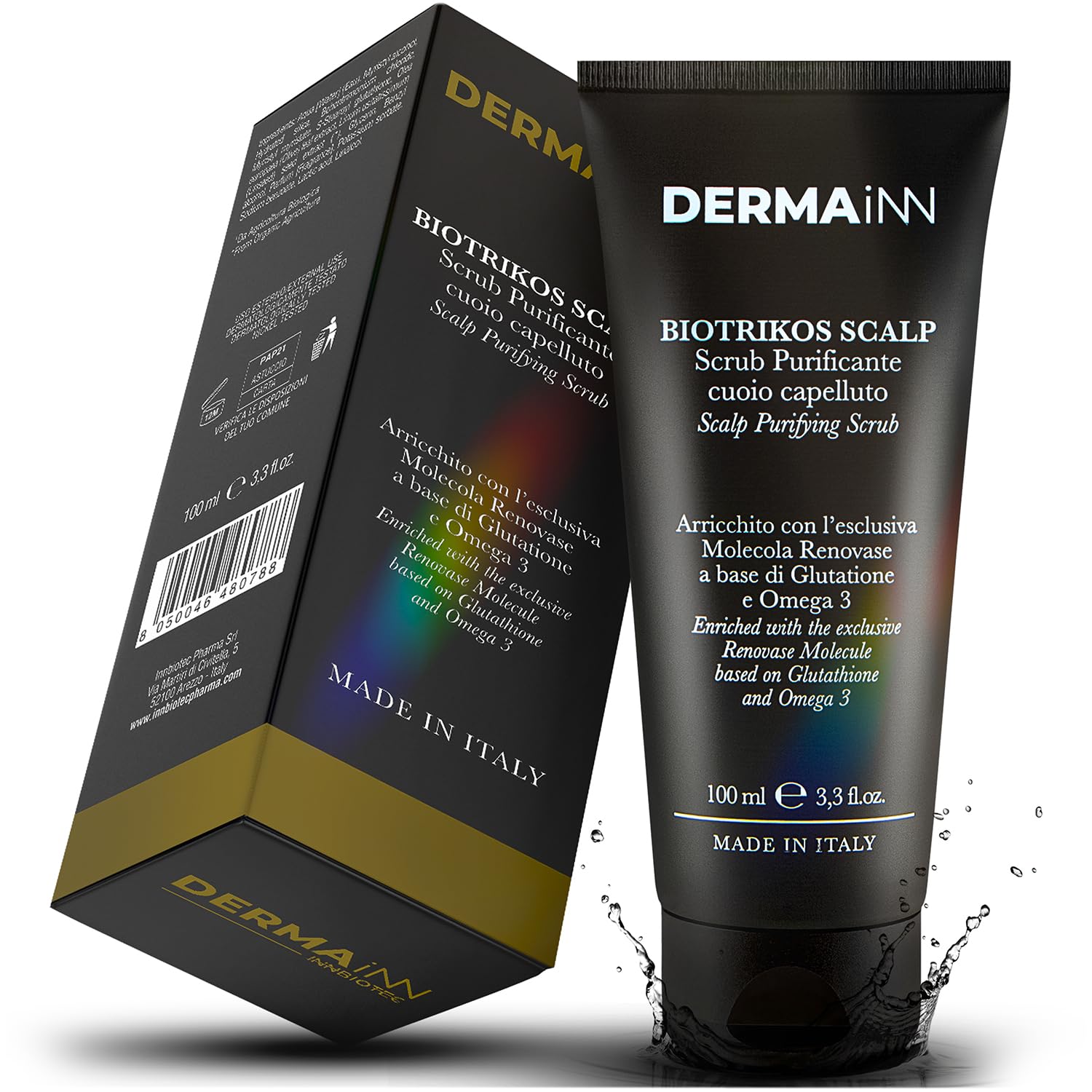 Biotrikos Scalp Scrub Purificante Per il Cuoio Capelluto Con Glutatione e Oleuropeina Scrub Capelli, Scrub Cuoio Capelluto, Peeling Cuoio Capelluto, Co Wash - Scrub Capelli Grassi, Scrub Cute Capelli