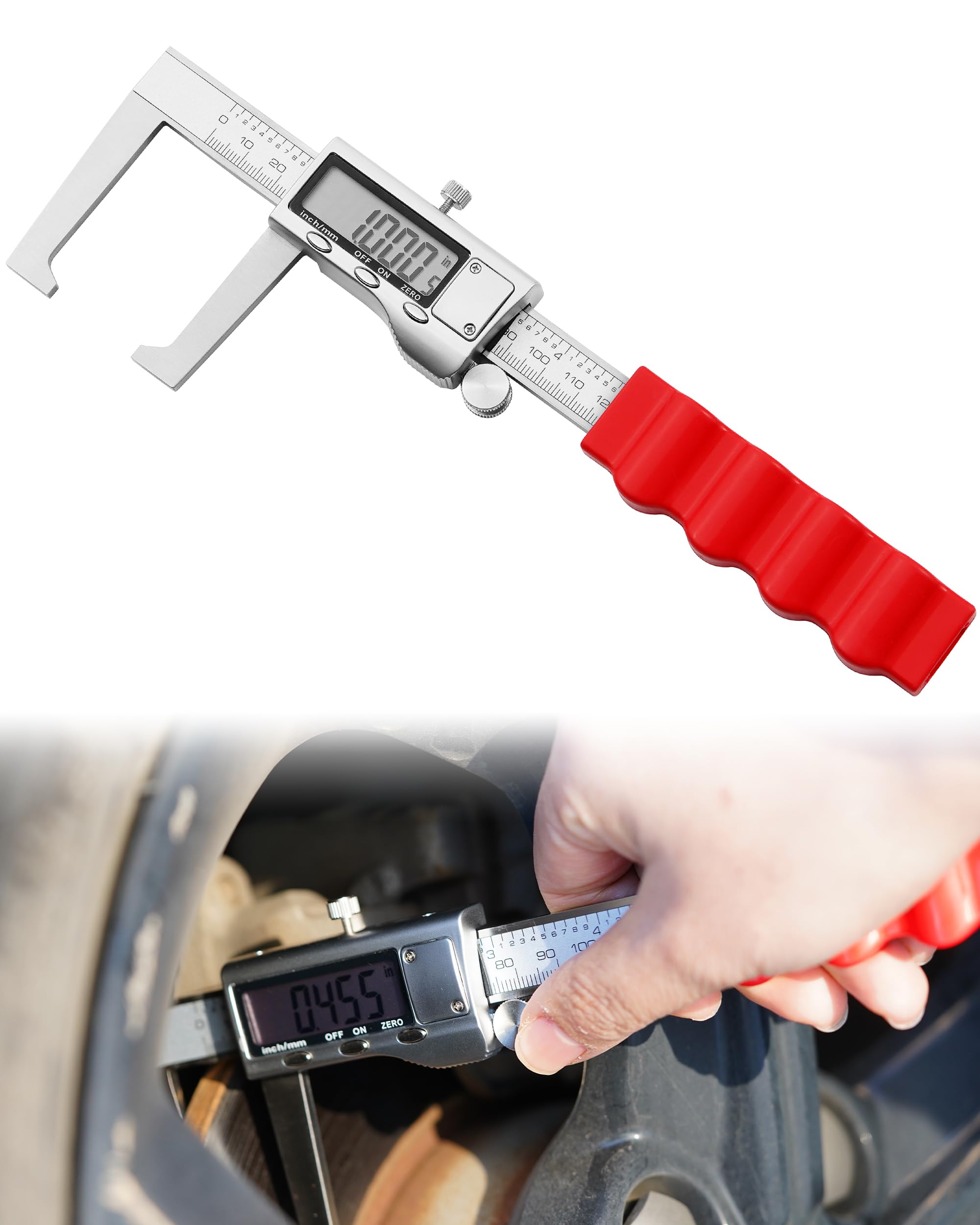 Digital Brake Rotor Caliper - Measure Rotors Accurately -8