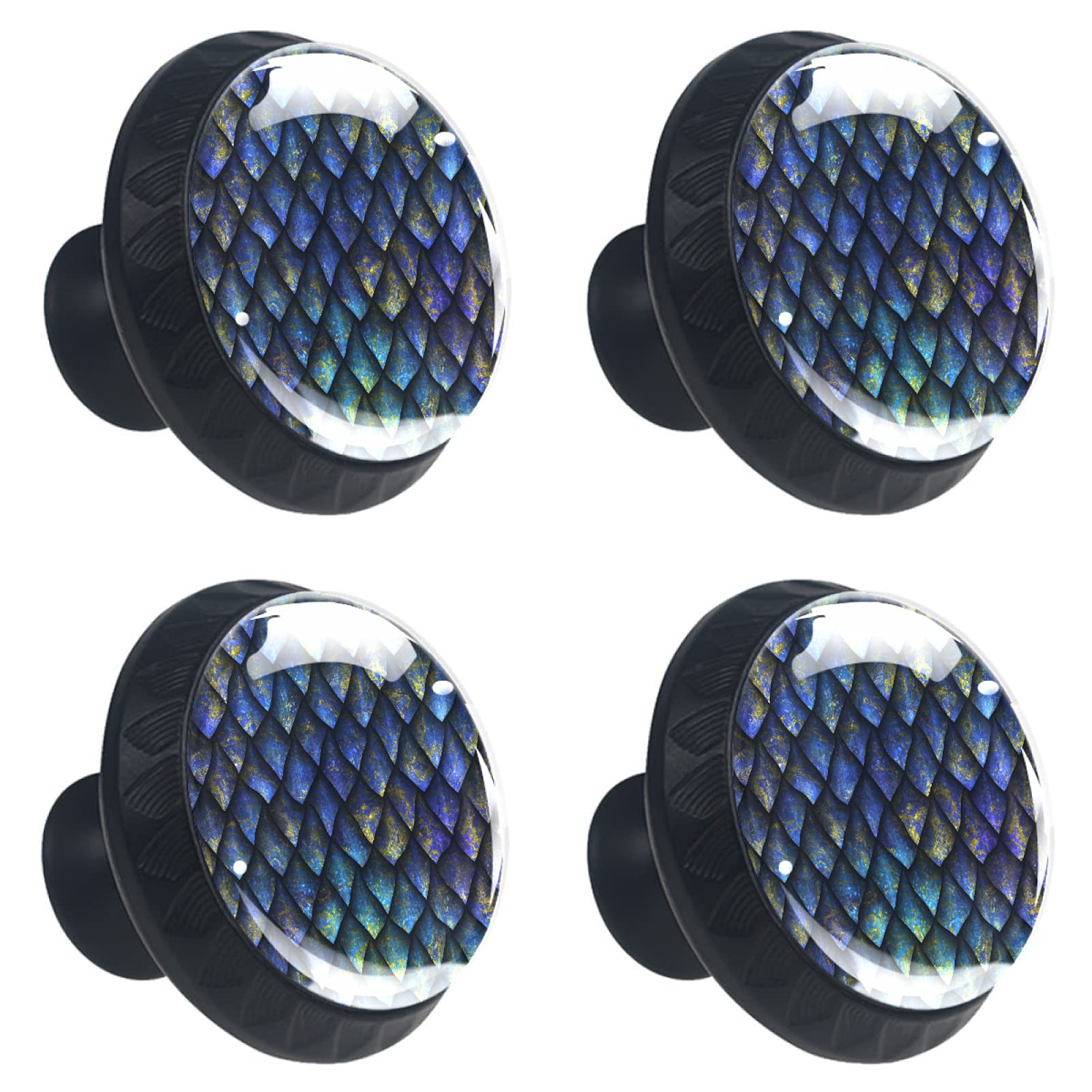 Poignées de tiroir en verre de cristal transparent boutons de meuble premium avec vis
