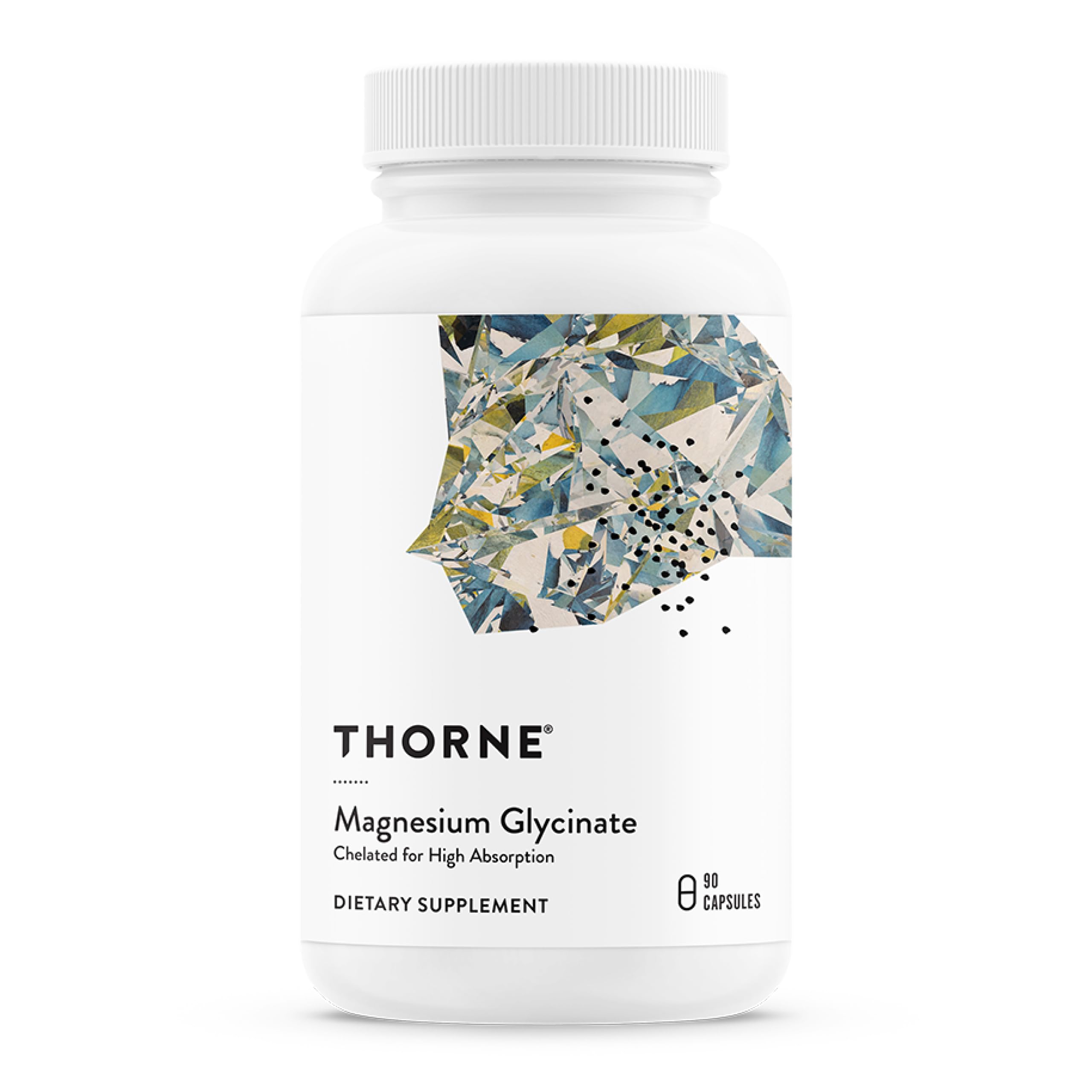 THORNE Magnesium Glycinate - Support Restful Sleep, Muscle Relaxation, Heart Health, and Metabolism - Chelated Magnesium Capsules - 90 Servings