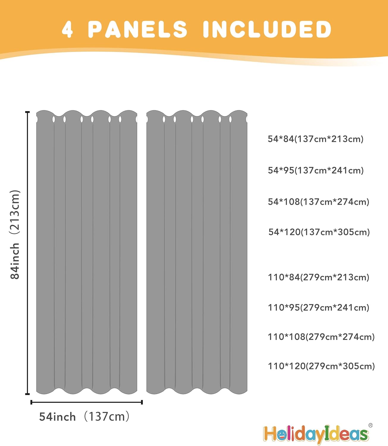 HolidayIdeas Outdoor Curtains for Patio Waterproof, 4 Panels - 54 x 95 Inch - Privacy Protection & Light Filtering Curtains Teal Grommet Outside Curtains for Porch, Gazebo, Pergola, Backyard