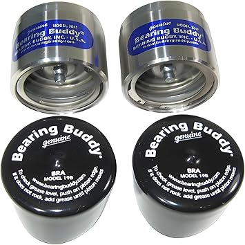 Bearing Buddy 2047 - USA-Made Chrome Plated Wheel Bearing Protectors w/ 19B Bra - Trailer Hub Dust Cap Replacement for Boats, ATVs, Utility Trailers & More - Only Fits Hubs w/ a 2.047 Inside Diameter