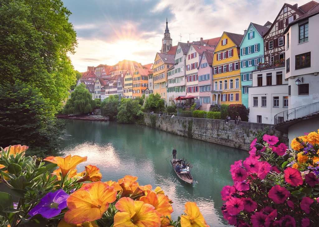 Ravensburger Puzzle 12001425 - Trip to Tübingen - 1000 Pieces Puzzle for Adults from 14 Years