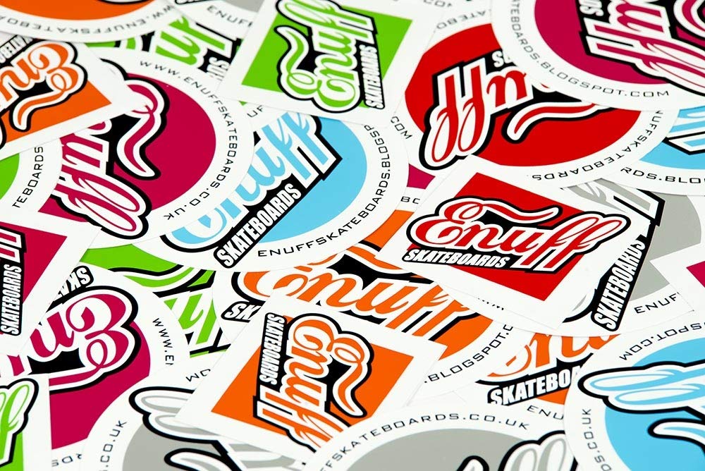 ENUFF Sticker Sheet Aufkleber – Schwarz, Für Skateboard & Mehr (Unisex)