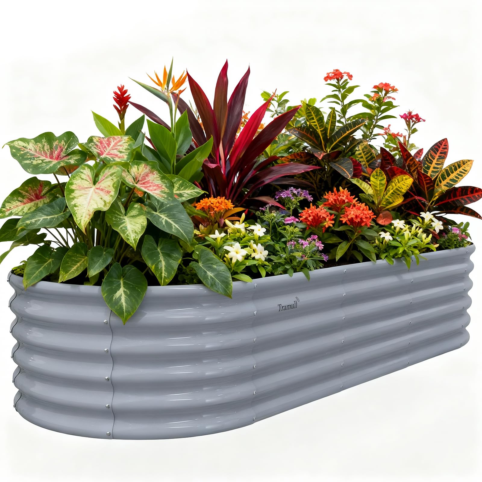 Tramull 8x3x1.5ft Galvanized Raised Garden Bed