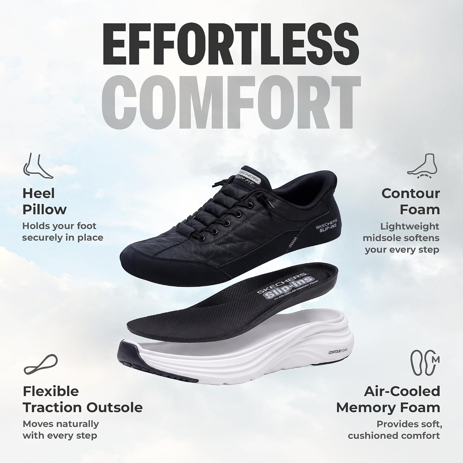 Skechers Men's Contour Foam Cozy Fit Slip-in image 4