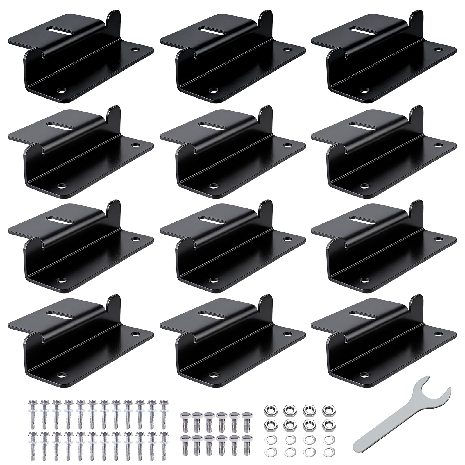 12 Stück Solarpanel Halterung Wohnmobil Z-Halter, Solarpanel Halterungen, Solarpanel Montagehalterungen, Solarmodul Halterung Montage, Solar Panel Montagehalterung, Für Dächer Von Wohnmobilen, Caravan