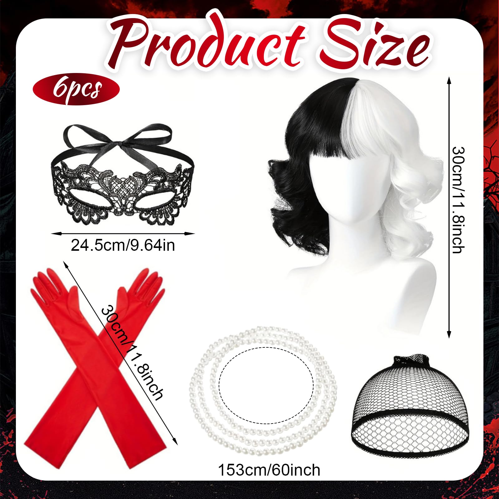 Cruella Costume Adult, Halloween Costumes Adult Women - Image 2