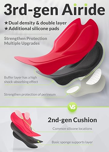 Miniatura 4 de BALEAF Pantalones cortos de ciclismo acolchados 4D para mujer, ropa interior de ciclismo con bolsillos UPF50+