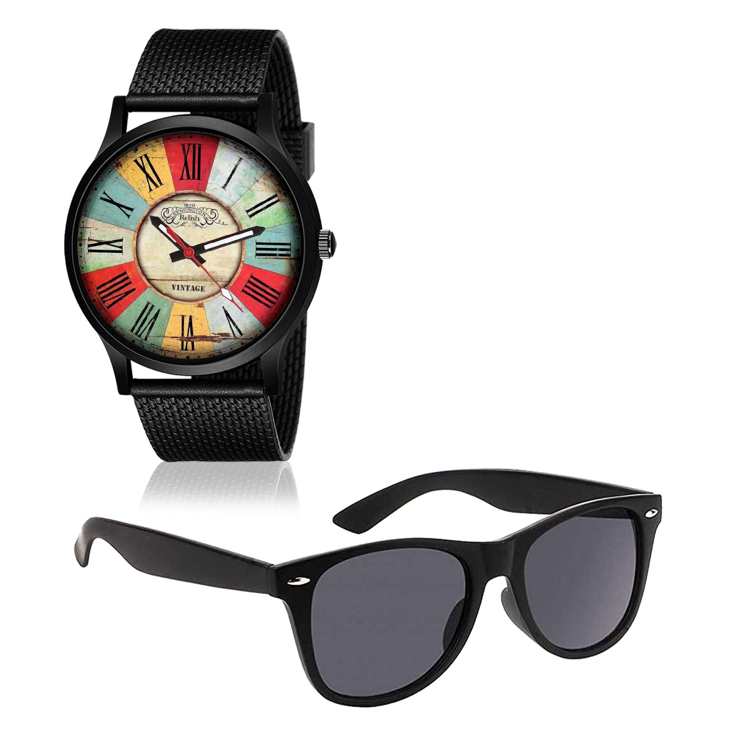 Relish Analog Watch and Sunglasses Combo for Mens and Boys - RE-BB8055-SG (B0927R3M5F) Amazon Price History, Amazon Price Tracker