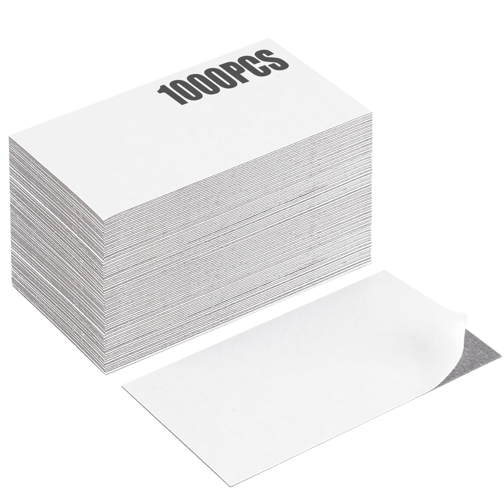 DIY Magnetic Business Name Card with Adhesive Backings,3.5X2",Bulk Pack of 1000PCS Sticky Anisotropic Magnets Tape,Peel and Stick Magnets — image 1