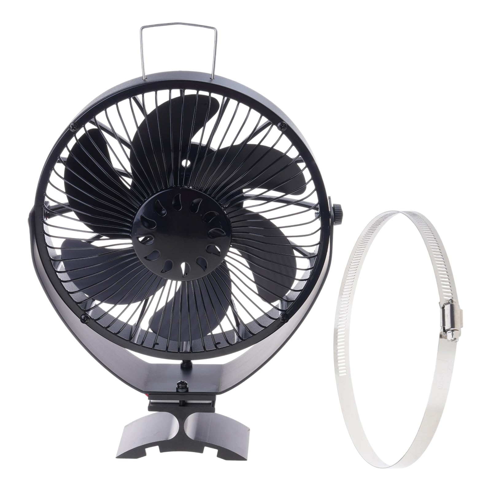 Buxuaaaa Multicolor Stove Fan, Heat Powered Fireplaces Accessory, Wood Burning Stove Fan With Bracket For Wood Heat-Powered
