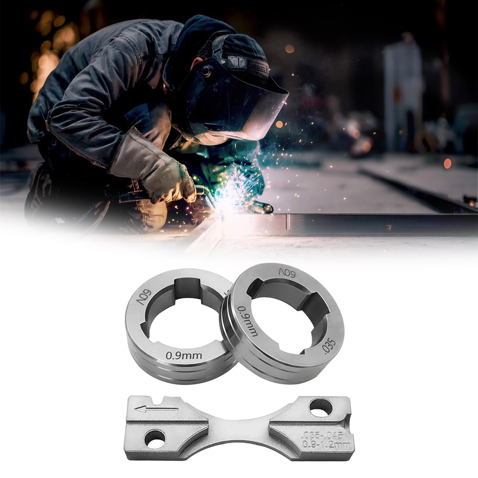 Rullo Trainafilo Ricambio KP1696-035S Set Rulli Trascinamento Per Più Modelli Saldatrice Set Rulli Trascinamento Facile Installazione