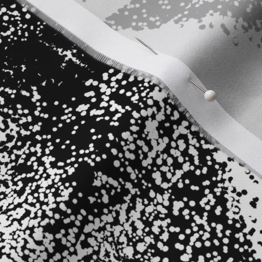 Spoonflower Fabric - UFO Space Flying Pointillism Galaxy Ship Spaceship Printed on Organic Cotton Sateen Fabric by The Yard - Sewing Quilting Apparel Home Decor