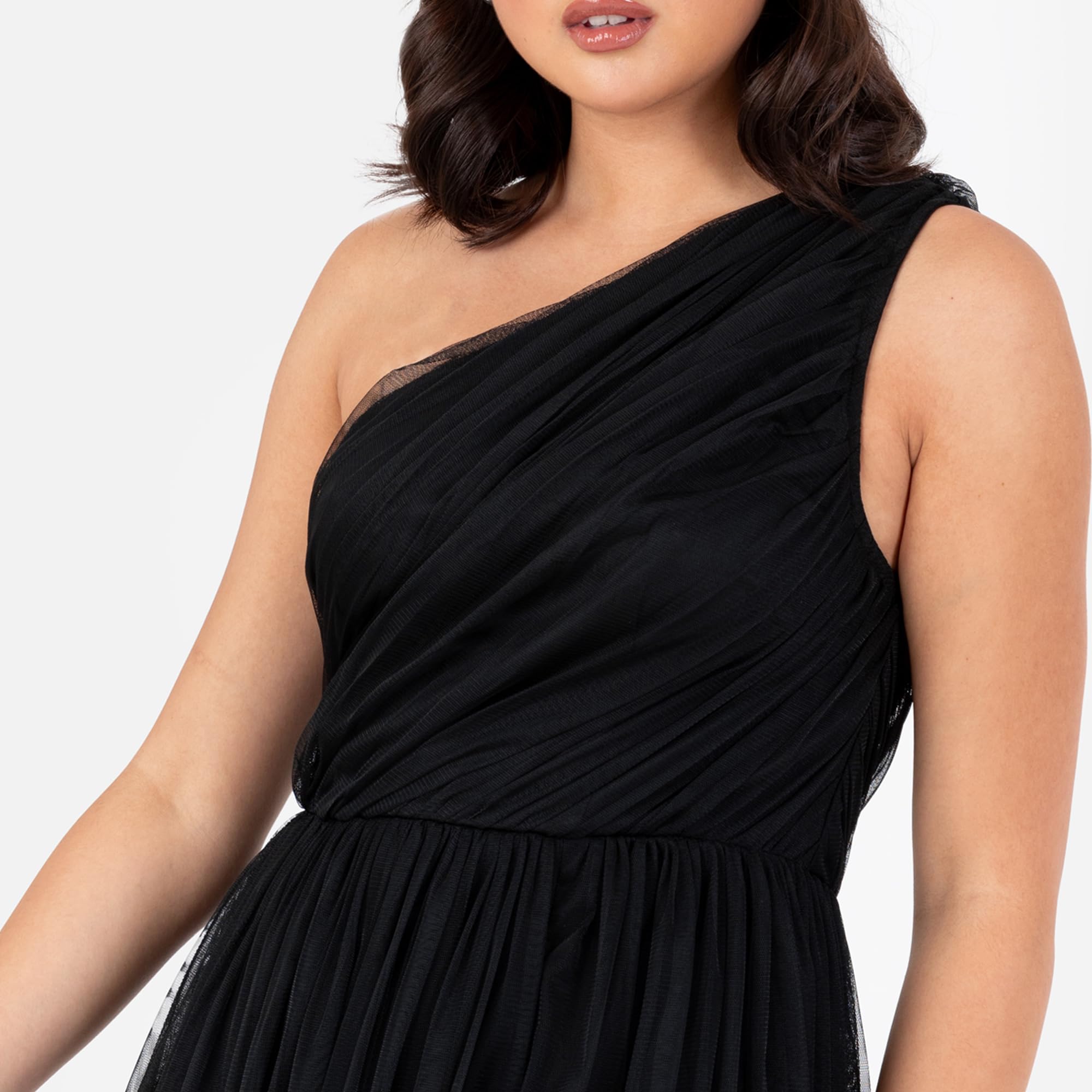 Anaya with Love Women's Ladies Maxi One Cold Shoulder Dress with Slit Split Sleeveless Prom Wedding Guest Bridesmaid Ball Evening Gown