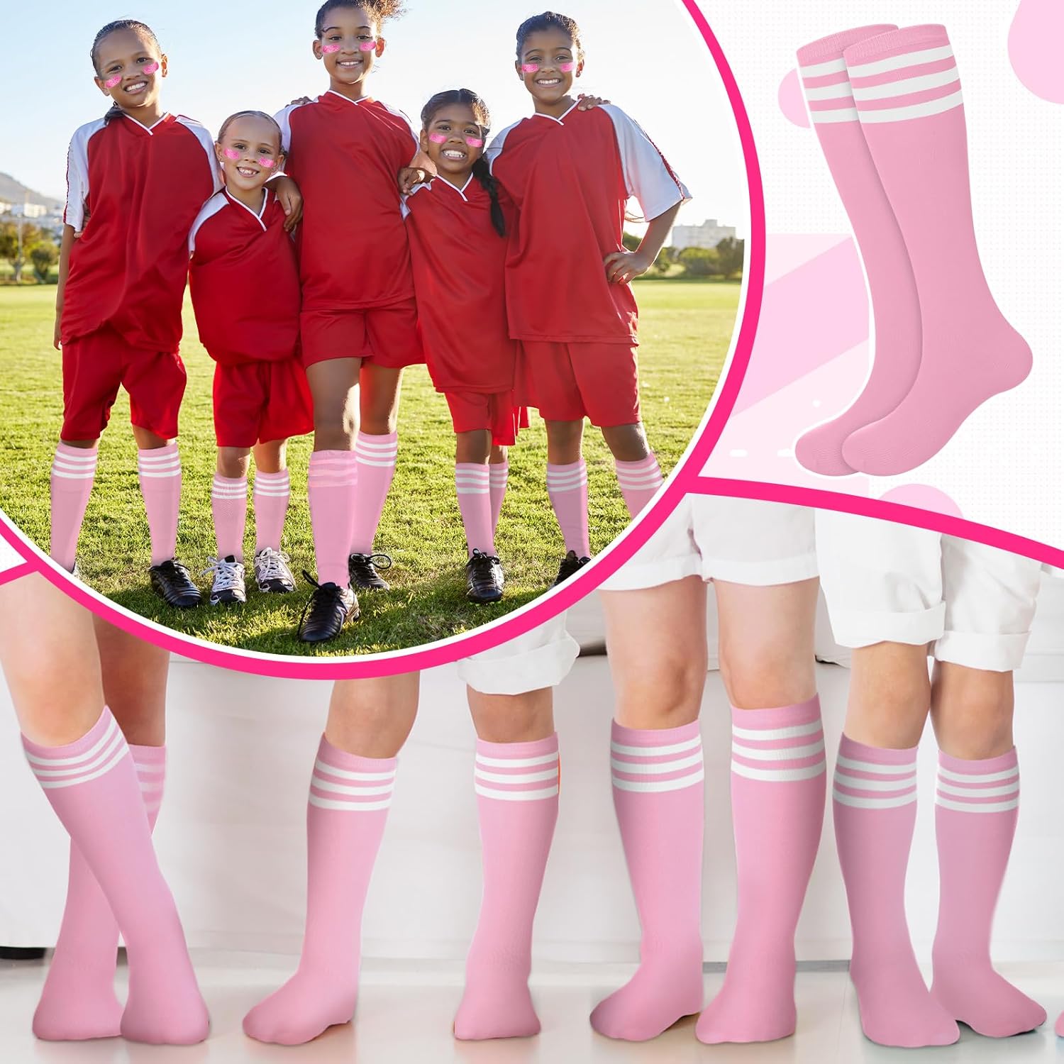 Panitay Sport Accessories Softball Soccer Socks Glitter Eye Black Stickers for Sports Youth Women Adult Cheer Supplies - Image 4