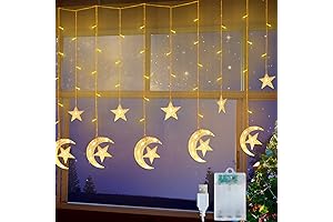 Moon and Star Ramadan String Lights