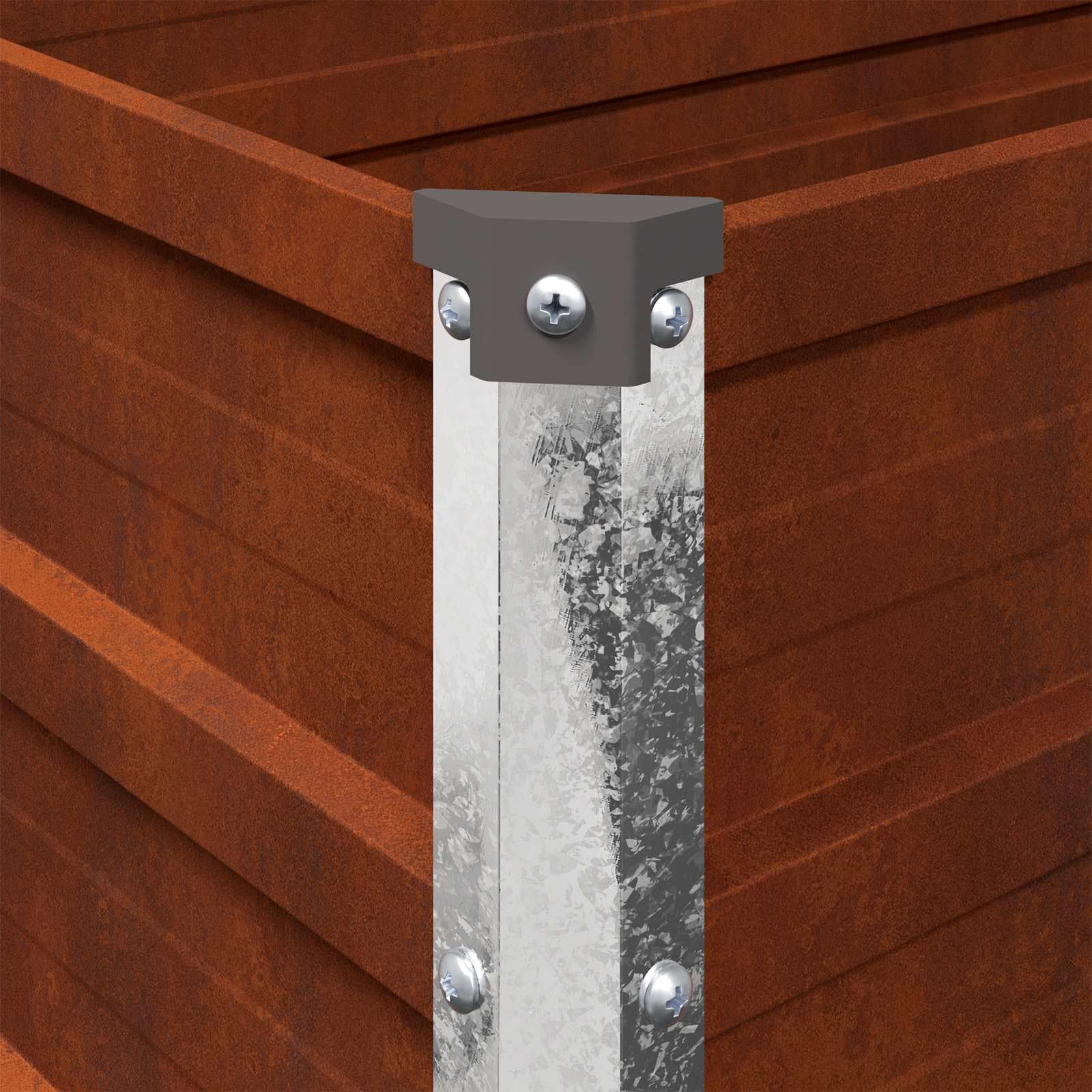 Jardinière surélevée en acier inoxydable - 320 x 80 x 55 cm - Pour potager - Parterre d'herbes aromatiques - Résistant aux intempéries et sans sol - Pour l'extérieur