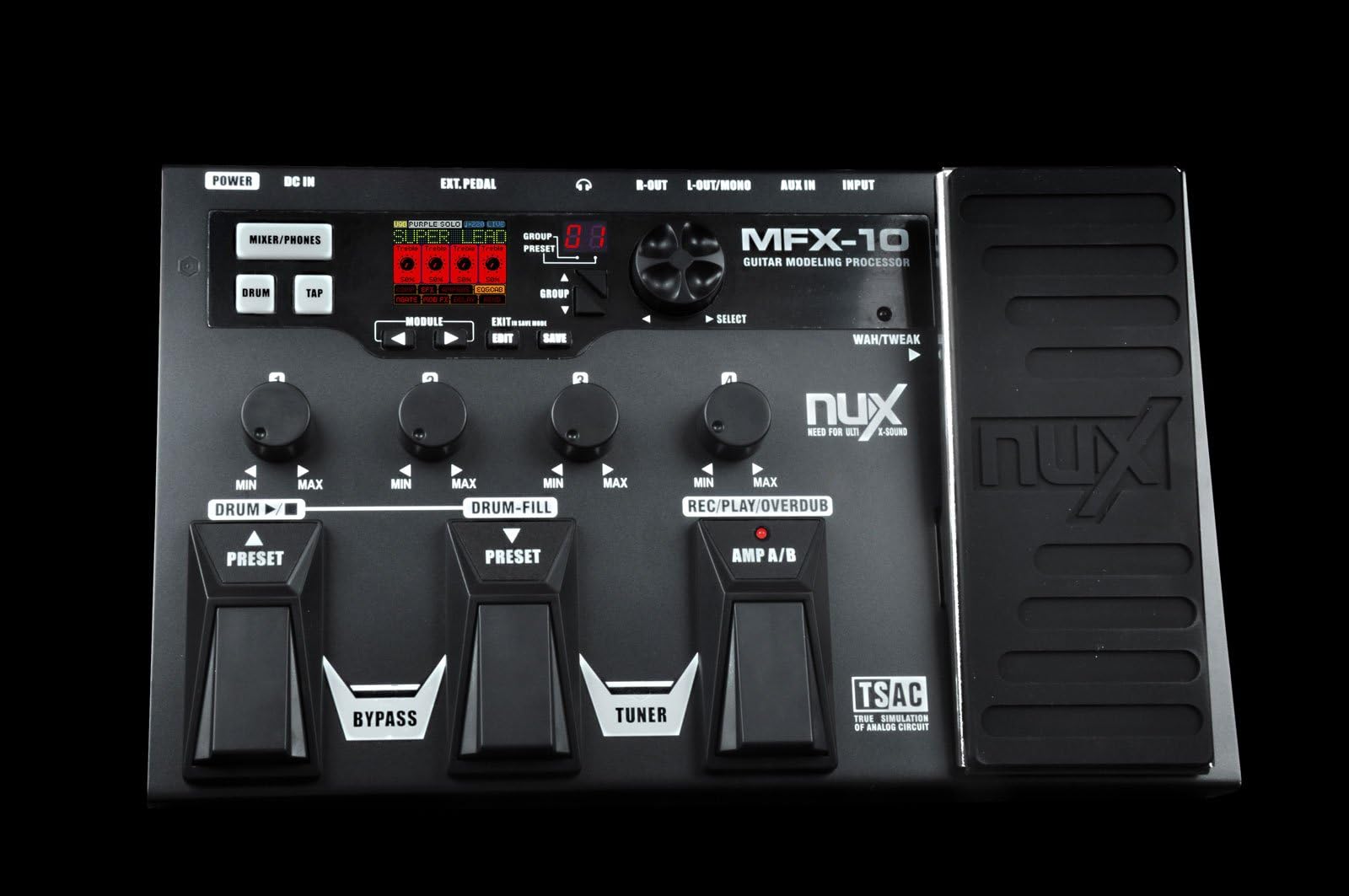 NUX MFX-10 Multi-Fx Digital Guitar Pedal