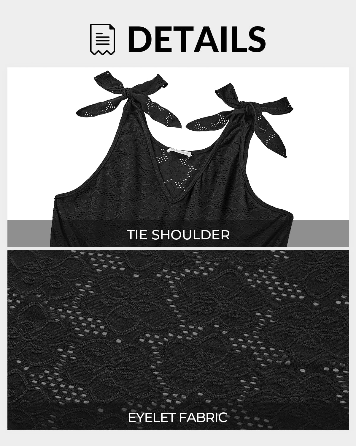 Pinup Fashion Swimsuit Cover Ups - Women Sleeveless Bathing Suit Coverup Swimwear 2025 Eyelet Beach Dress - Image 4