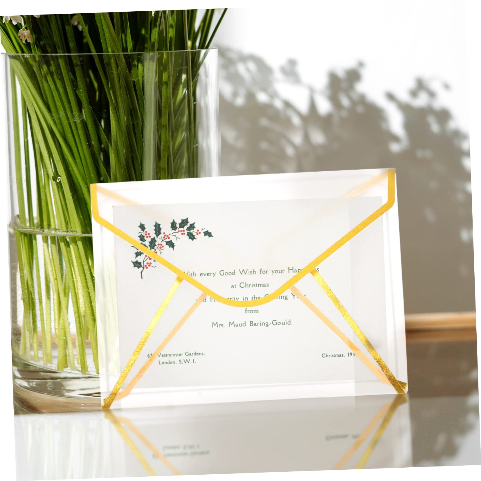 TEHAUX 80pezzi Buste Vintage Trasparenti Per Inviti Matrimoni e Feste Eleganti Envelopes Per Biglietti Di Compleanno e Occasioni Speciali Carta Di Alta Qualità Per Cerimonie e Eventi