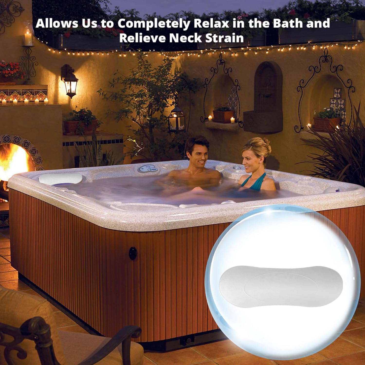 Earthtec 2 Pack 74317 74316 Replacement for Hot Spring Spas Pillows The Mid Year 2007-2013 Compatible with Vista Aria Grandee Jetsetter Vanguaard Hot Tub Spa Headrest Pillows (2 Pcs)