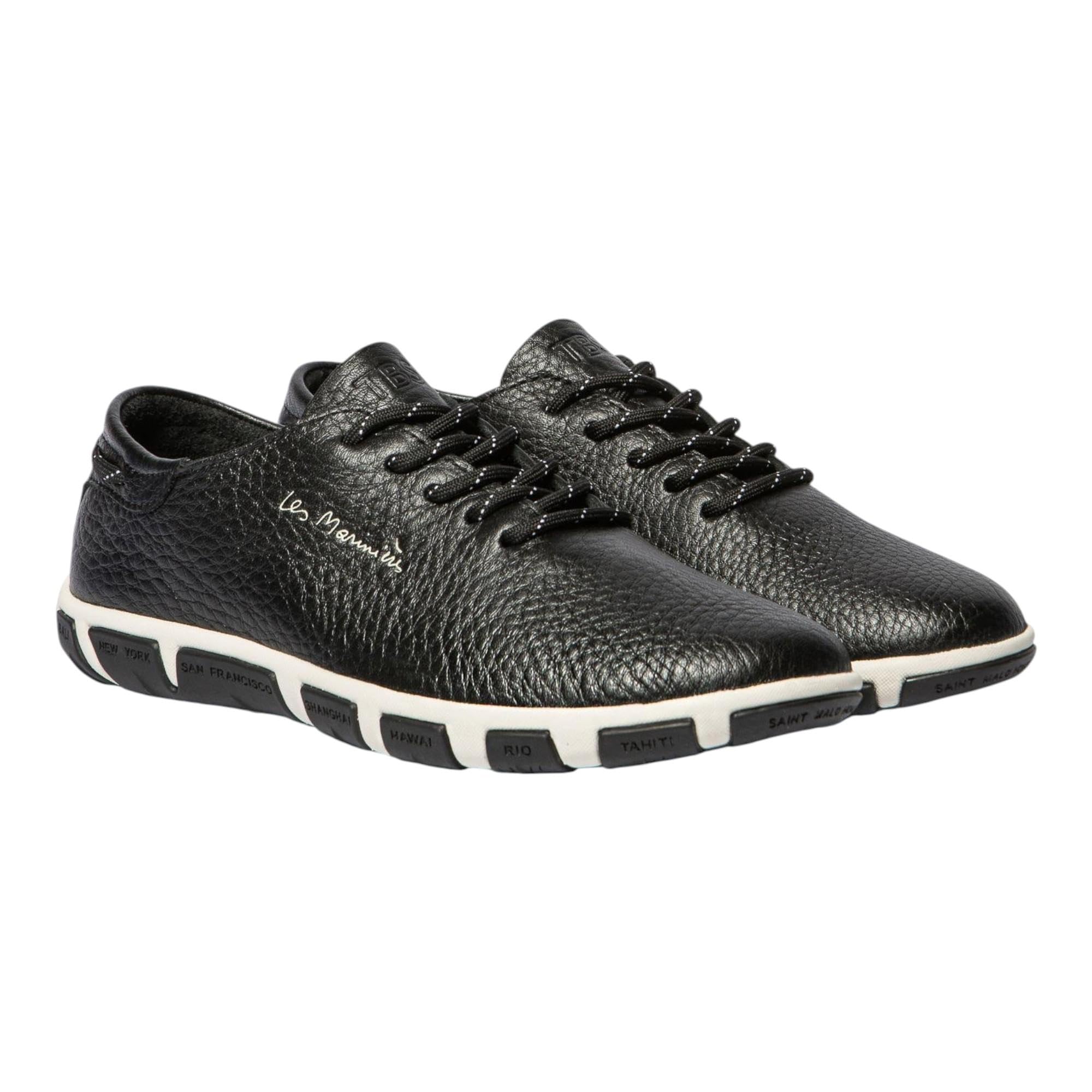 tbs Bootsschuh Jazaru F7B04, Glattleder, Schwarz, Fußbett zum Wechseln Schwarz