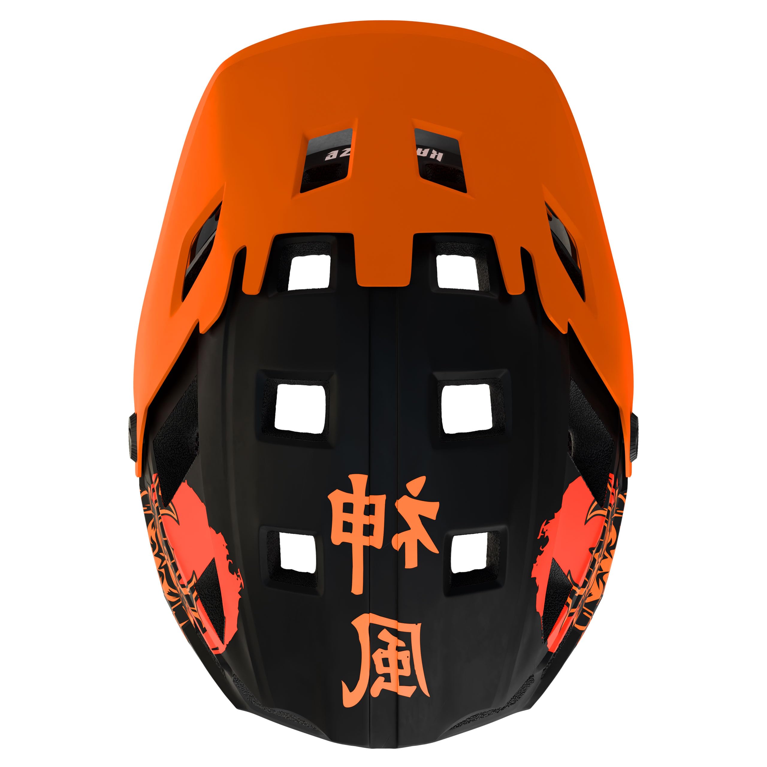 Kamikaze Ronin Integralhelm Orange – Schutzhelm für Radfahren, Scooterfahren, Inlineskaten und Skateboarden, leicht, komfortabel und robust, Größen S, M und L