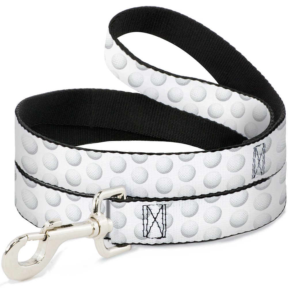 Laisse pour chien Buckle-Down balle de golf blanc accessoire promenade solide