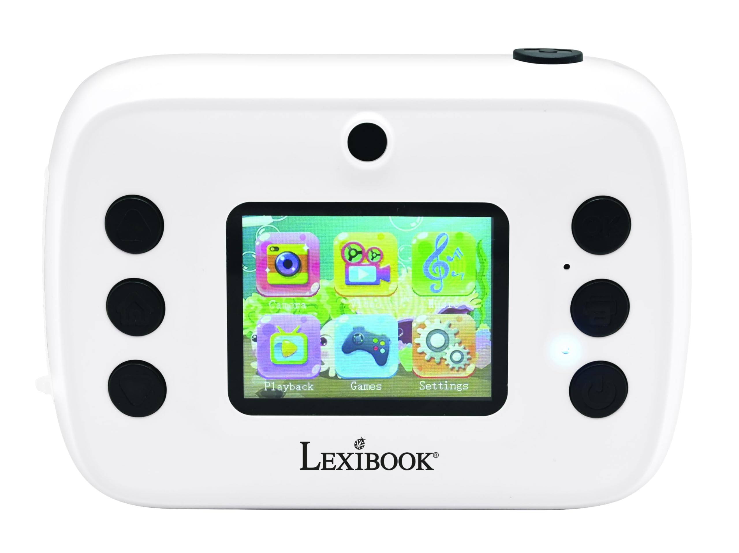 Lexibook StarCAM Print, Confezione di fotocamera con stampante istantanea, funzione foto e video, scheda SD da 32 GB e kit di personalizzazione foto inclusi, DJ150LXB