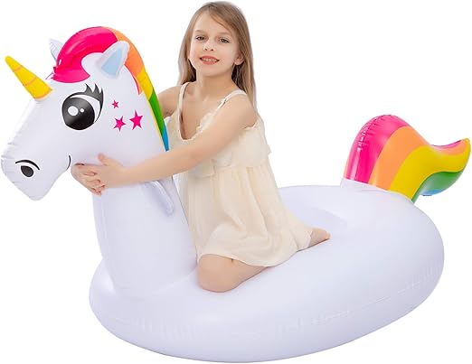 JOYIN Big Inflatable Unicorn Pool Float 