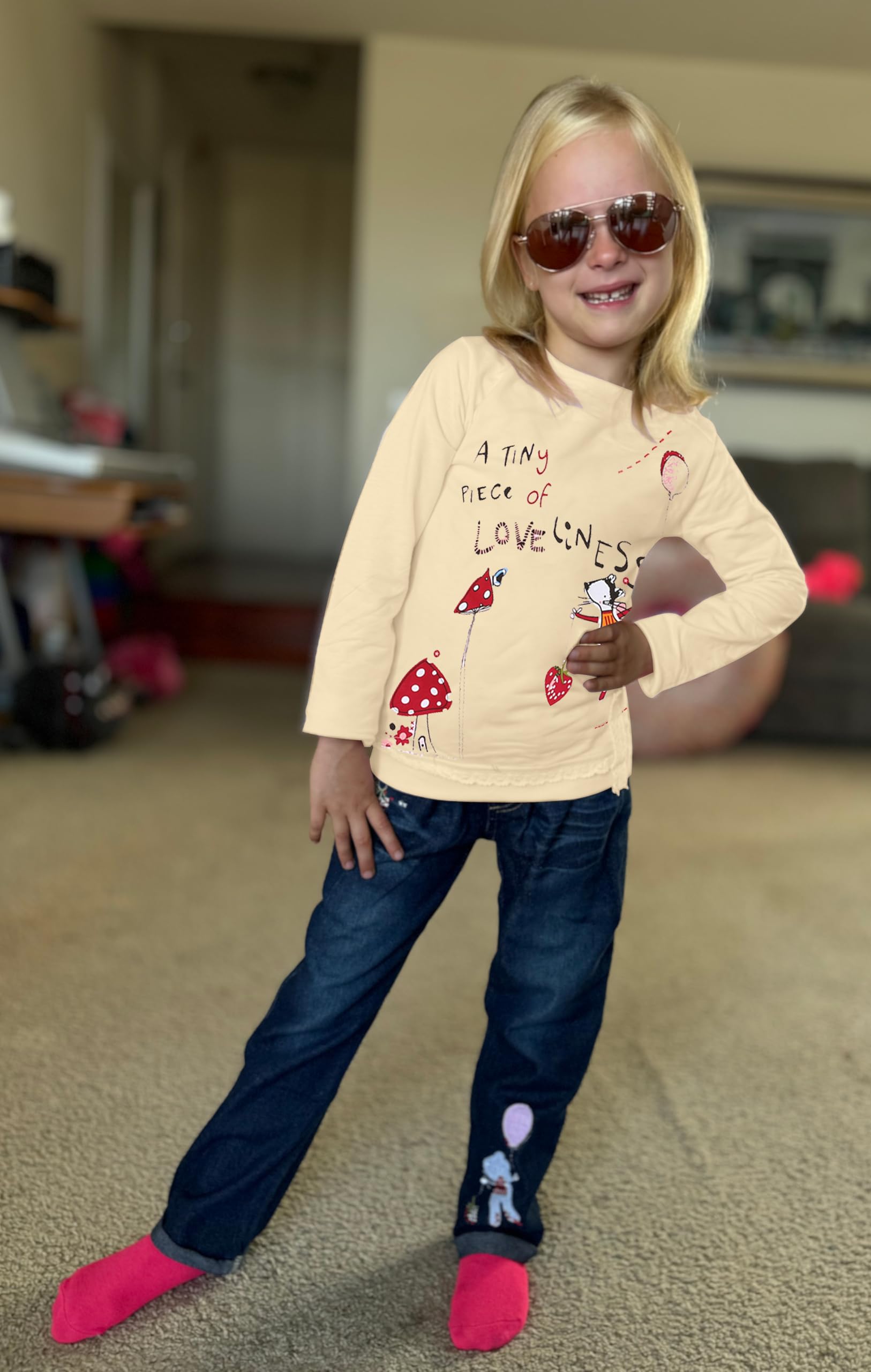 Kleinkind Mädchen Kleidung Baby Mädchen Langarm Top + Jeans Hose mit
