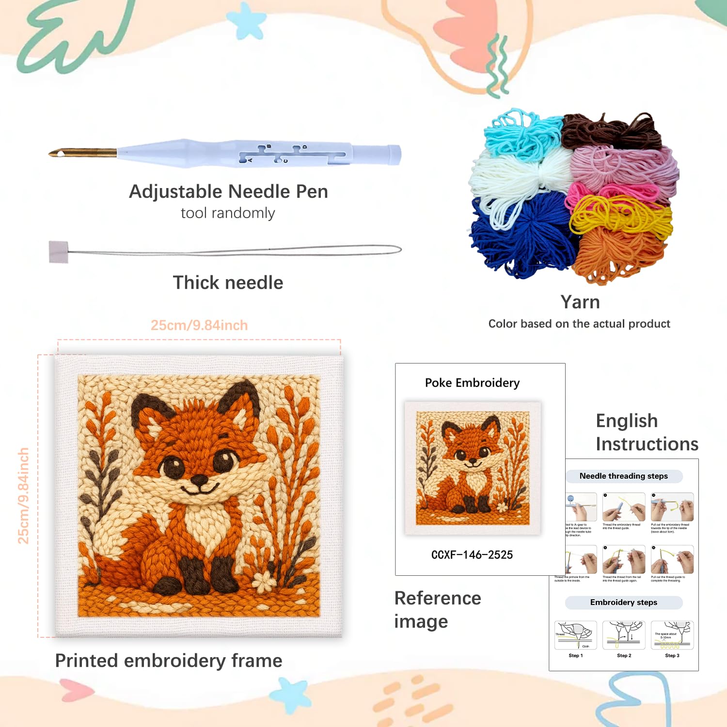 Punch Needle Embroidery Kit - Beginner Friendly! -2