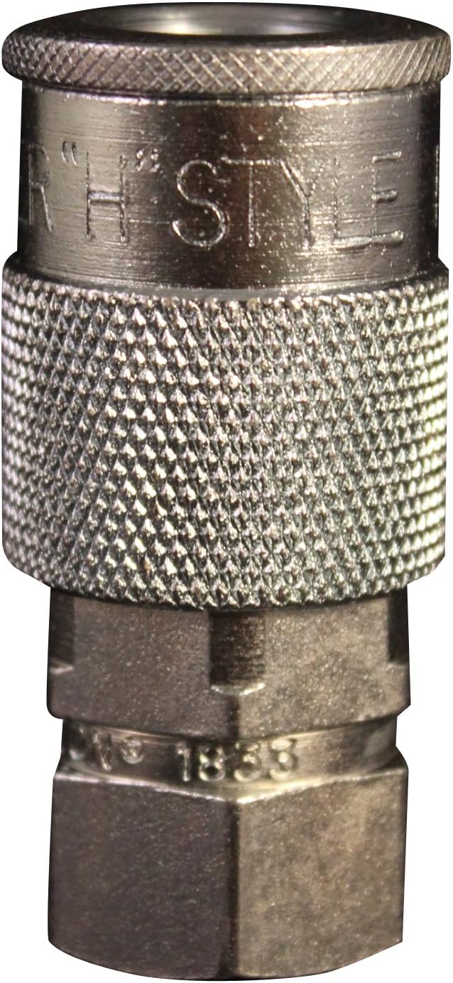 Milton S-1833 1/4 FNPT H Style Coupler