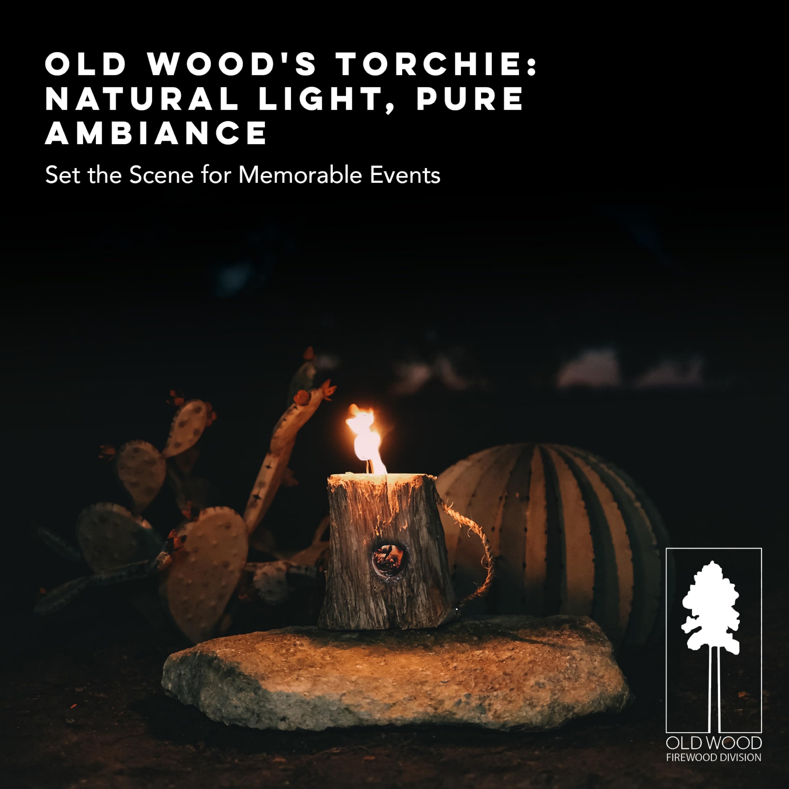 Amazon.com : Old Wood Aromatic Juniper Torchies - Single-Log