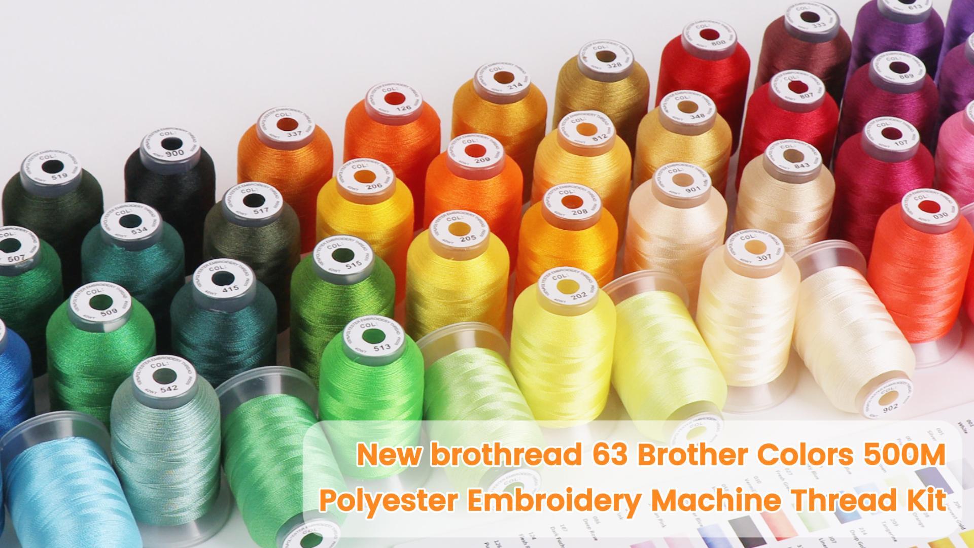Amazon.com: New brothread 63 Colors Compatible with Brother