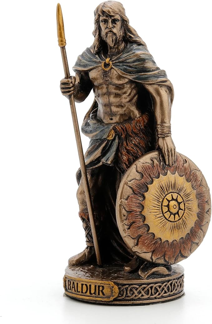 Guillermo del Toro captivé par God of War 9 71BwNetp2TL. AC SX679 Veronese Design Norse Gods Miniature Figurine (Baldur, Bronze)