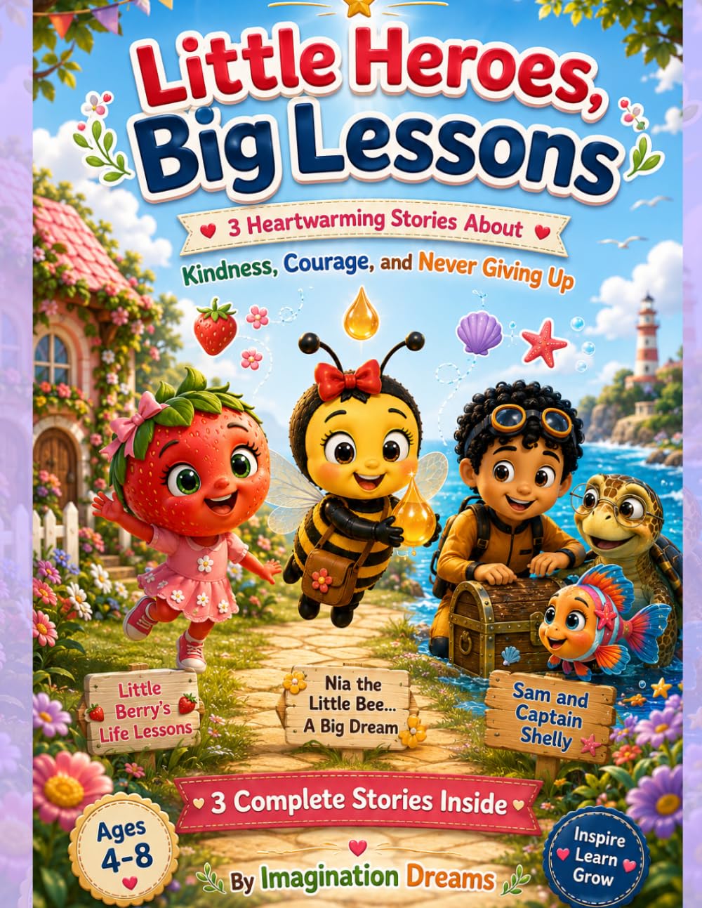 Little Heroes, Big Lessons: 3 Heartwarming Stories About Kindness, Courage, and Never Giving Up