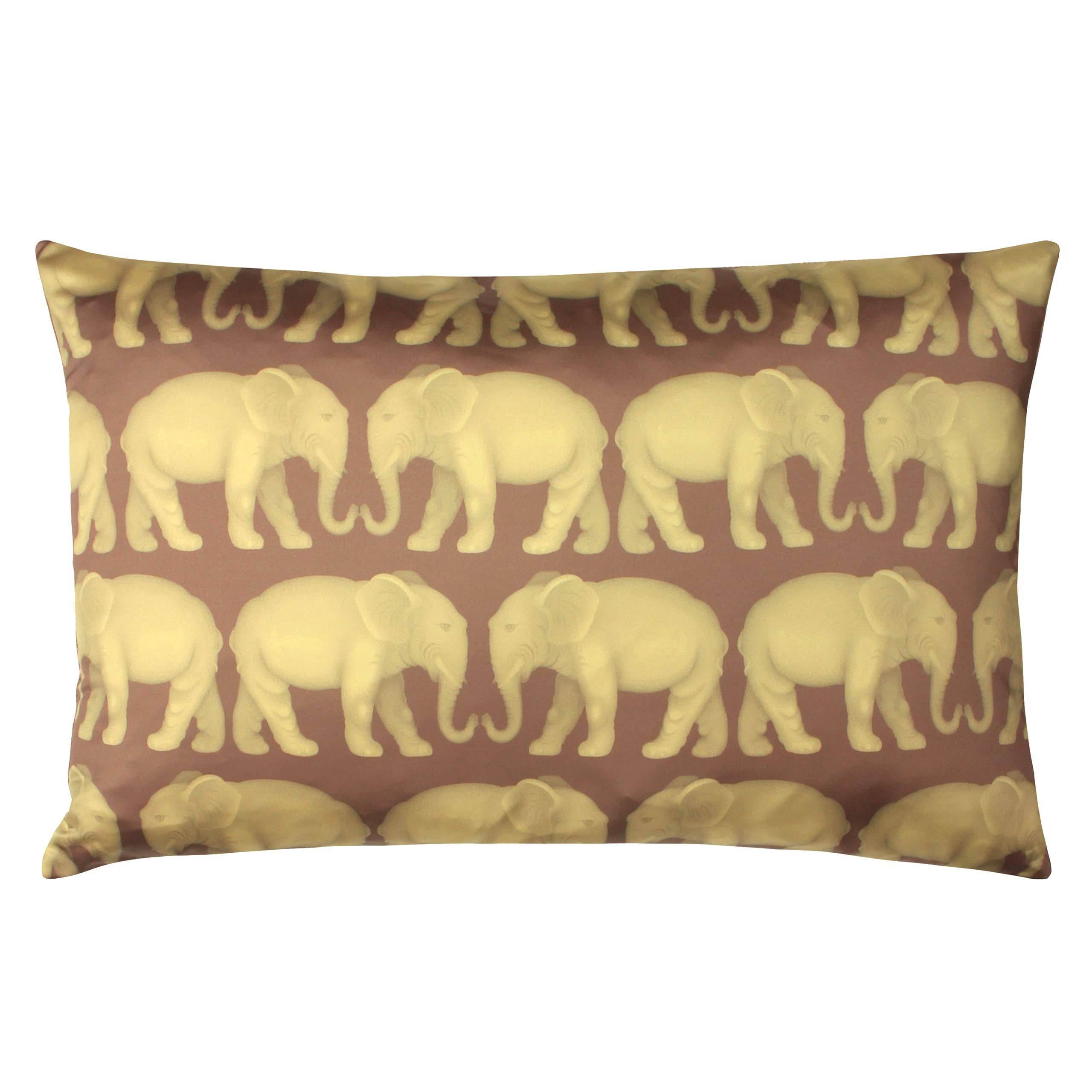 Paoletti Parade Cushion Cover, Polyester, Brick