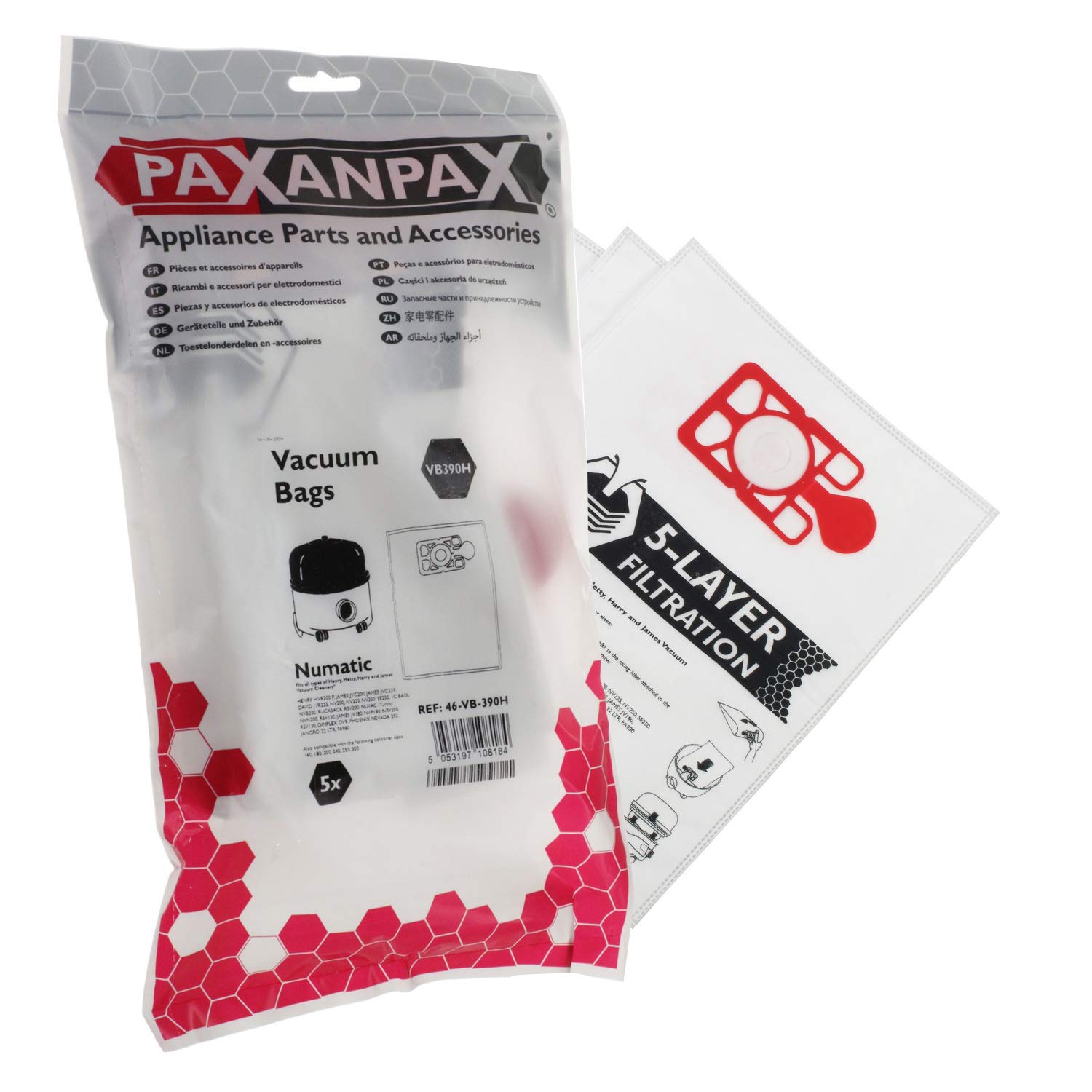 10 Dust Bags For Numatic Henry Hetty Vacuum Cleaner Hoover NVM1B/1C /  NVM 1C/2