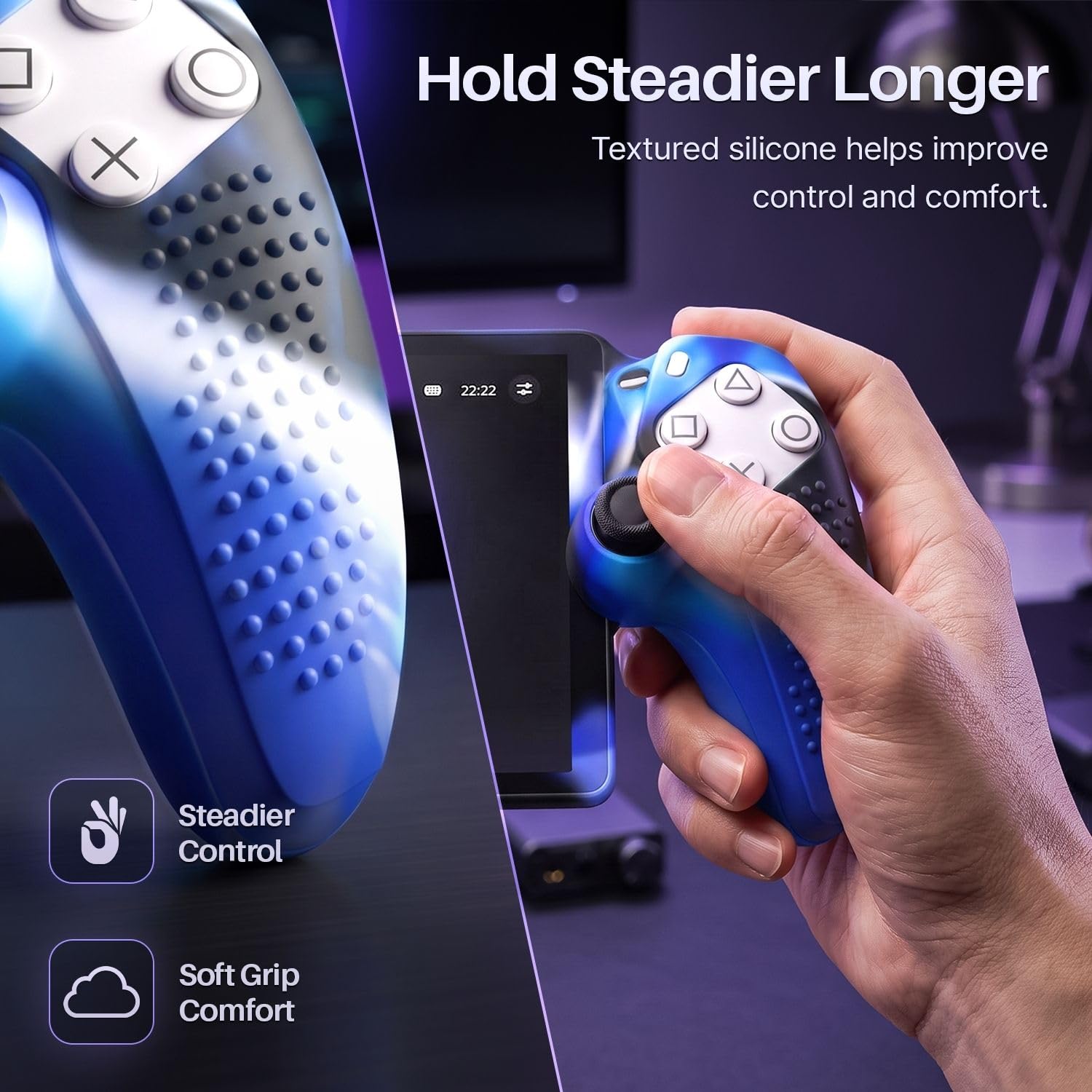 TNP Coque protectrice en Silicone pour PlayStation Portal - Protection Coque de Peau pour boîtier PS Portal avec antidérapant, Absorption des Chocs, Anti-Traces de Doigts, résistante aux