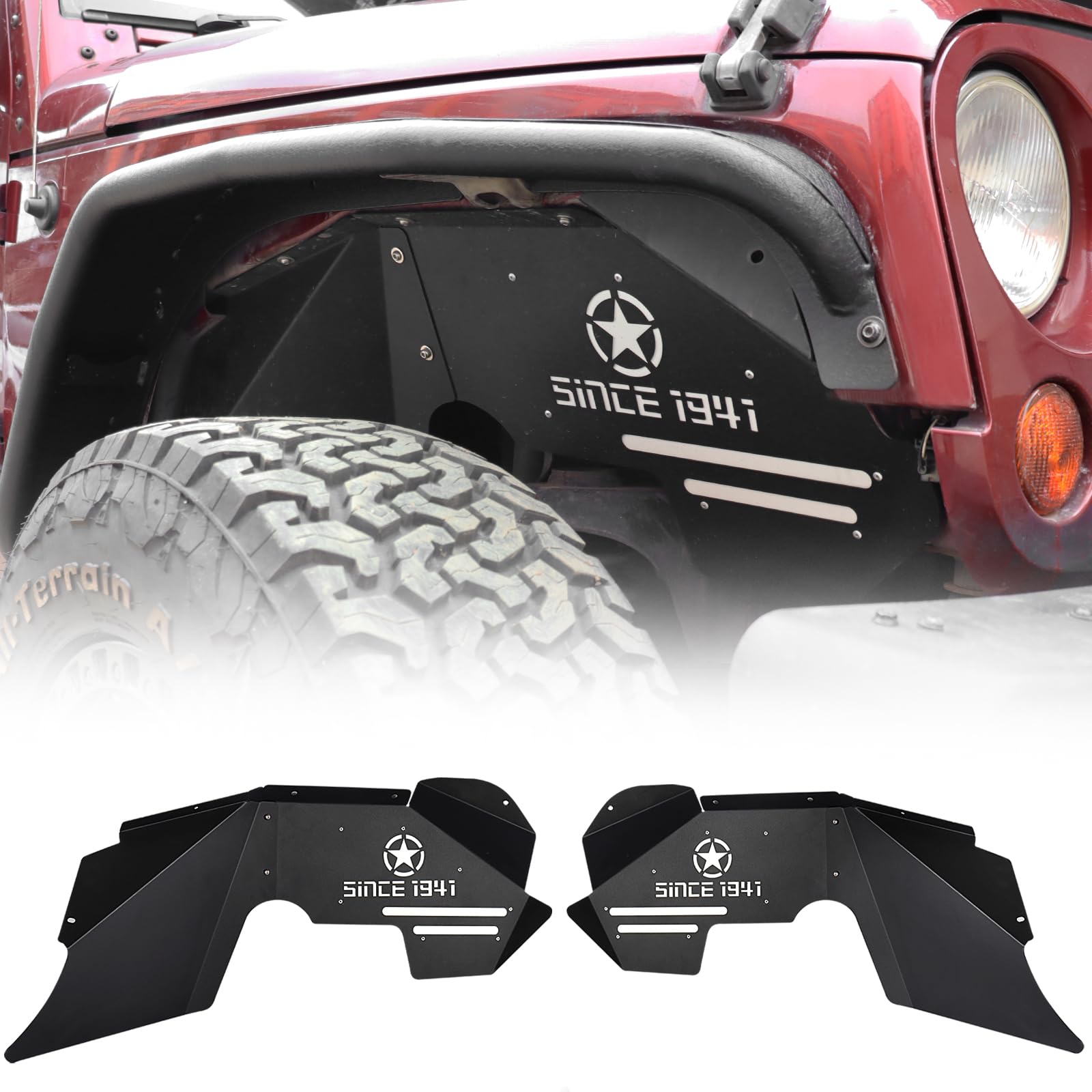 Aluminum Inner Fender Liners For Wrangler Jk Hooke Road Aluminum Rear Inner  Fender Liners For Jeep Wrangler JK 2007-2018 Nerve Block Training Phantom, image size:1600x1600