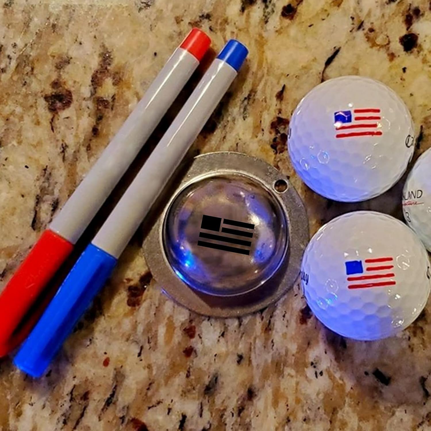 review AITSAON Golf Ball Custom Marker Alignment Tool Models, Stainless Steel Golf Ball Marker Painting Mould Golf Ball Mould (1PC, A-1)
