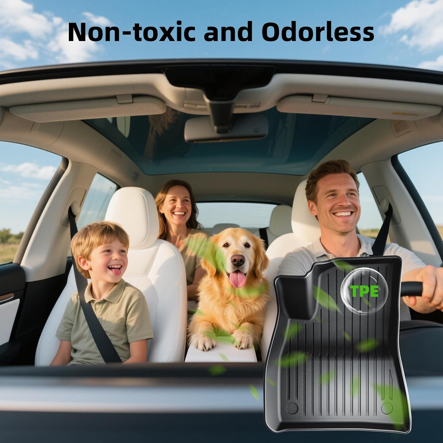3D TPE Bed Liners 1PCS for Tesla Model 3 2021-2023