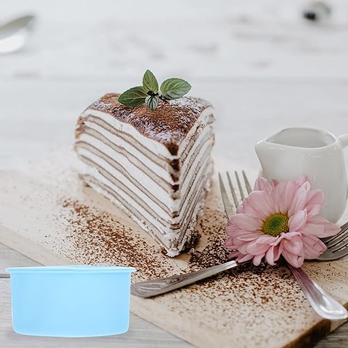 Miniatura 4 de Juego de 6 moldes de silicona para hornear, moldes pequeños para cupcakes grandes, moldes para tartas, fáciles de manejar, ahorro de espacio,